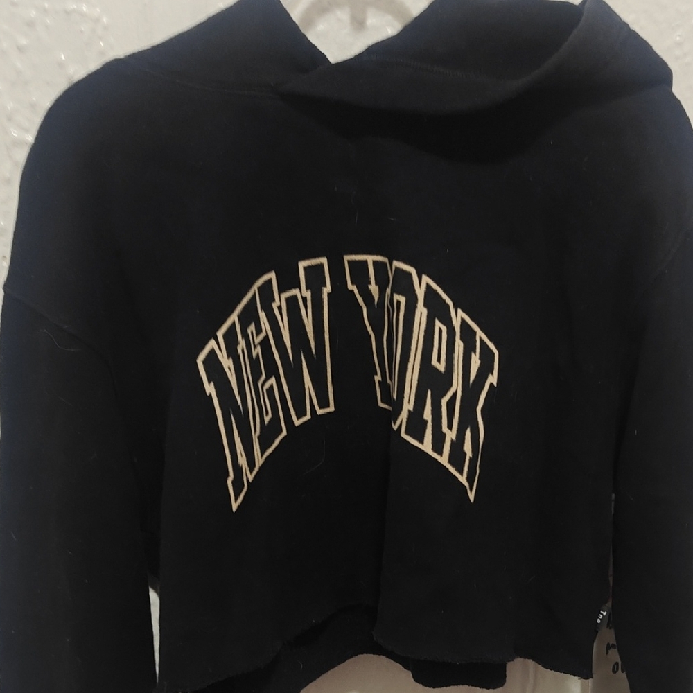 TNA Black New York Hoodie Top